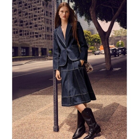 NEW WITH TAGS Sz 6 Madden NYC Western Boots Black Tall Embroidered Block Heel‎ - Picture 9 of 10